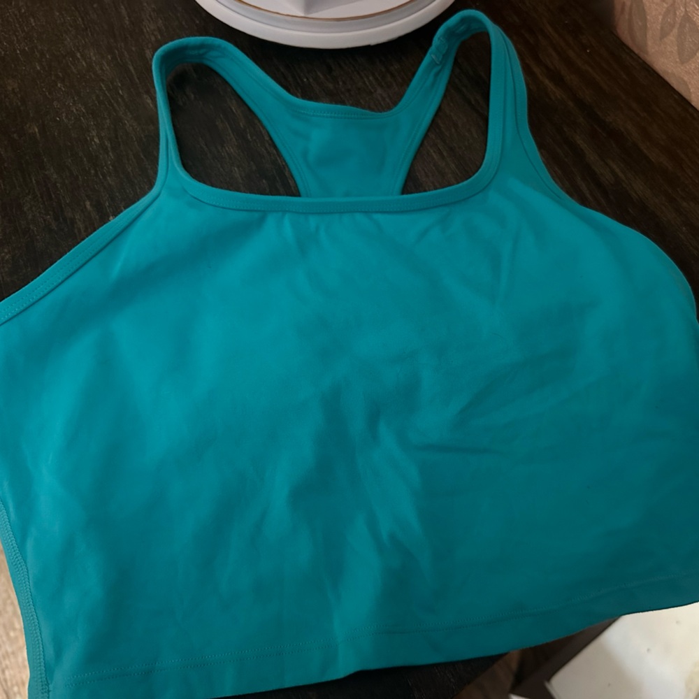 CRZ Yoga teal sports bra